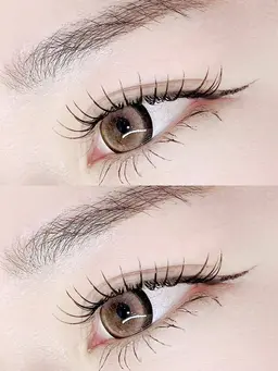 フラットラッシュ80本  ナチュラル目に👛現金のみ