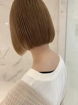 似合わせカット+透明感カラー