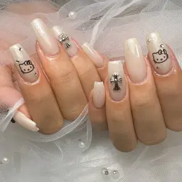 ☆長さ出し10本（フレンチorグラデーションorマグネットorアートorパーツ付け放題)他店オフ無料!!