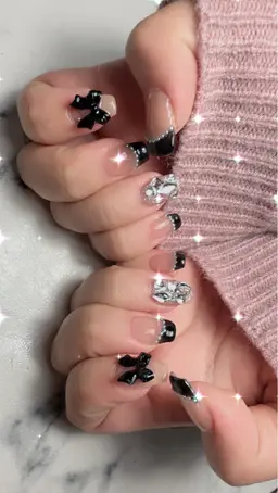 韓国風ワンホンネイル🩶ミニモ限定学割あり🎧⛓️🩶ハンドマッサージ付き✮