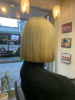 【☀️レディース☀️】カット×ブリーチ×透明感カラー（ダブルカラー）×ダメージケアトリートメント🌿