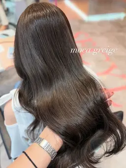 【秋冬カラークーポン⛄️🍁】うる艶カラー（ワンカラー➕Aujua1stepトリートメント）