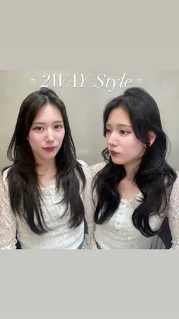 【ミディアム、ロングのみ】カット+髪質改善トリートメント+スタイリング¥4000✧︎