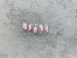 【👑オフあり】クリアベースニュアンスアートネイル🎨𓈒𓏸　120分