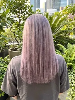 〔🇺🇸トリプルカラー🇺🇸黒髪からハイトーンへ🌟60%off！〕ケアブリーチ×2&1カラー&ナノスチームtr