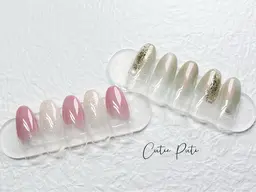 ナチュラル可愛い☆塗りかけネイル