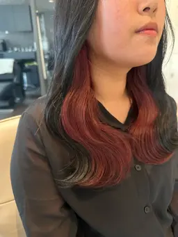 【 ブリーチok 】大人気イヤリングカラー＋カット＋プレミアムTR