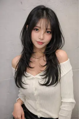 🩶迷ったらこれ🩶韓国レイヤーカット🐺×🇰🇷透明感抜群韓国color🇰🇷+ヒアルロン酸トリートメント🫧