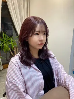 ❤️暖色カラー+カット🍎