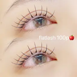 🎀フラットラッシュ100本 束感仕上げ付き🎀