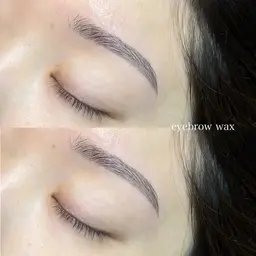 《ハリウッドアイブロウリフト》毛流れ改善+WAX脱毛+メイク仕上げ