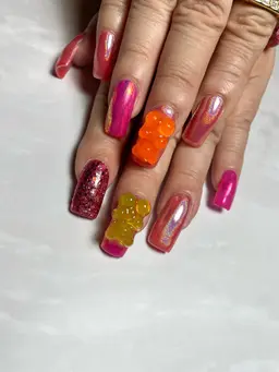 スカルプで長さ出し有りワンカラー💅🏻