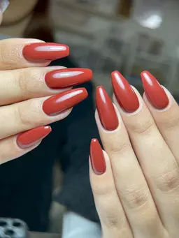 🎀チップ長さ出さし🎀ワンカラー+パーツ2個　オフ無し