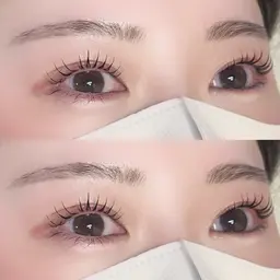 𓊆 話題の韓国マスカラパーマ🇰🇷♥ 𓊇まつ毛パーマ・パリジェンヌ トリートメント付き束感仕上げ 🐈‍⬛ ͗