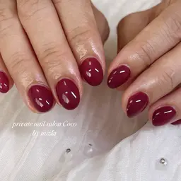 オフ込み、ハンドネイル、ワンカラー