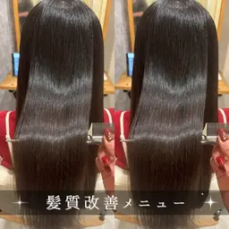 【ダメージレス艶カラー💎】カット＋髪質改善リタッチカラー¥5500