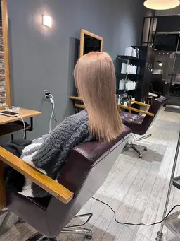 ダブルカラー（ブリーチ+ワンカラー）