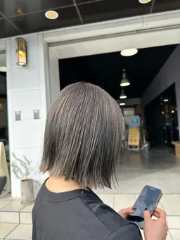 【髪に優しいダメージレスカラーコース】🩵カラーカットトリートメント🫧