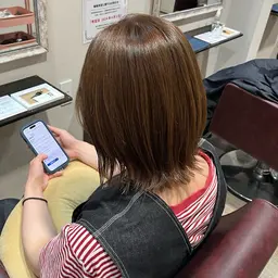 ブリーチなしハイライトカラー