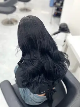 【暗髪ワンカラー💖】なぜか盛れる🖤透け感で垢抜けモテ髪♡