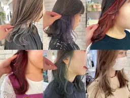 [🌈インナーケアブリーチ🌈]インナーカラー+フルカラー+似合わせカット+SNSで話題の超音波アイロンTR🫧