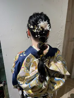 成人式振袖着付け👘㊗️🎉🎊