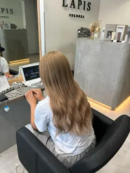 ブリーチ+カラー+カット