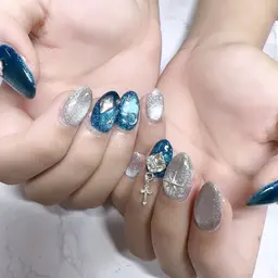 【100種⚜️】マグネットネイル45分¥3980