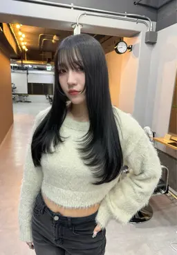 韓国式レイヤーカット＋Aujua4stepトリートメント✨