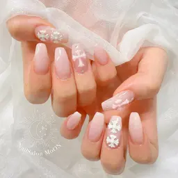 🌈オフなし【長さだし10本】+4本アート(持ち込み🆗)