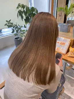 [ブリーチなしで透明感⁉️]ブリーチ無しダブルカラー✨️