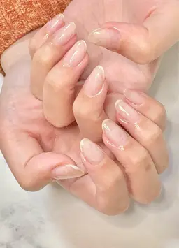 秋🍁期間限定ご新規様限定🩵ちゅるん✨️クリアネイル💅補強ネイルに💛オフ込✨️