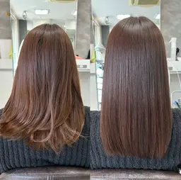 カット＋ワンカラー+髪質改善ケアブロトリートメント