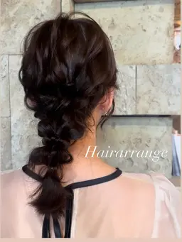 お出かけ前に🎀ヘアアレンジ🩵