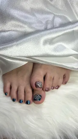 【フットバス有】ワンカラー・ラメワンカラー