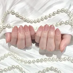 🔰口コミ記入必須【Jr.】HAND⭐️オフなし⭐️カラーグラデーション(ナチュラルカラー)クリアベース