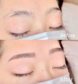 《アイブロウwax》【⚠️女性専用】眉wax、眉カット、メイク付🎀(間引きなし)