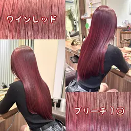 【痛まない透明感】ブリーチなしダブルカラー＋カット