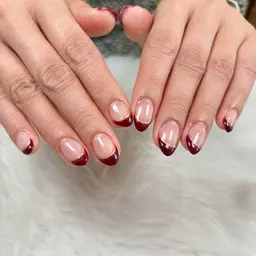 オフなし💅ハンド5種フレンチ(クリアベース)・カラーグラデーション✨甘皮ケア込！
