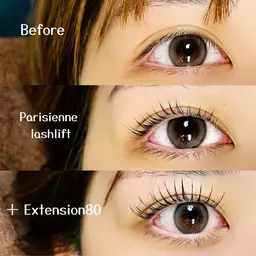 【パリエク】ラッシュリフト＋エクステ80本