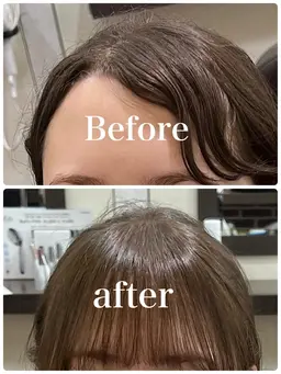 人数限定🙇‍♂️割れる前髪がお悩みの方に、おろせる前髪を作る新技術クロスパーマ