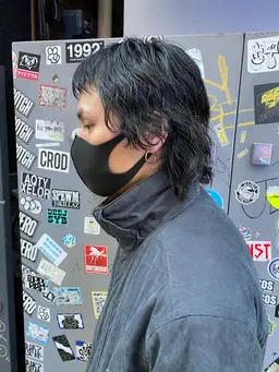 【メンズ限定】⭐️メンズカット&パーマ&シャンプー⭐️マッシュ、ウルフ、ツイスト、スパイラルなんでも可⭐️【眉カット可】