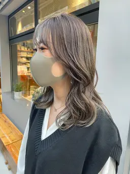 カット+ケアブリーチハイライト+アディクシーカラー🎈