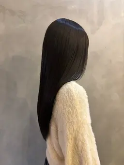 ✨就活生必見✨　色持ち就活カラー🐈+うる艶トリートメント✨［ブルーブラック/地毛風カラー]