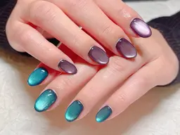 🎀うる艶マグネットコース🎀ジェルオフ&ドライケア込み★パラジェル追加◎当日ご予約◎2色まで◎