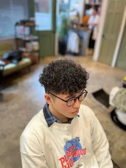 メンズカット＋パーマ