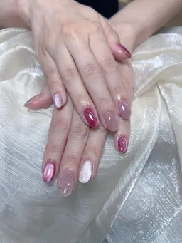 マグネットネイル🧲(美フォルム補強、ドライケア込み)