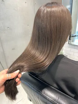【初カラーや透明感出したい方✨】カット＋ブリーチなしダブルカラー＋クイックトリートメント✨