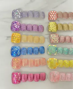 (foot)オリジナルラメホロネイル♪