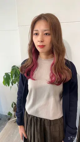 インナーブリーチ&カラー&トリートメント(フェイスフレーミングの場合+¥1000)